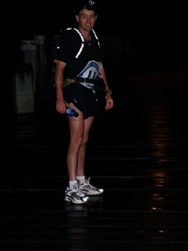 Alize runner preparing to tackle Mt Strzelecki - 2006 Three Peaks Race © Jane Austin